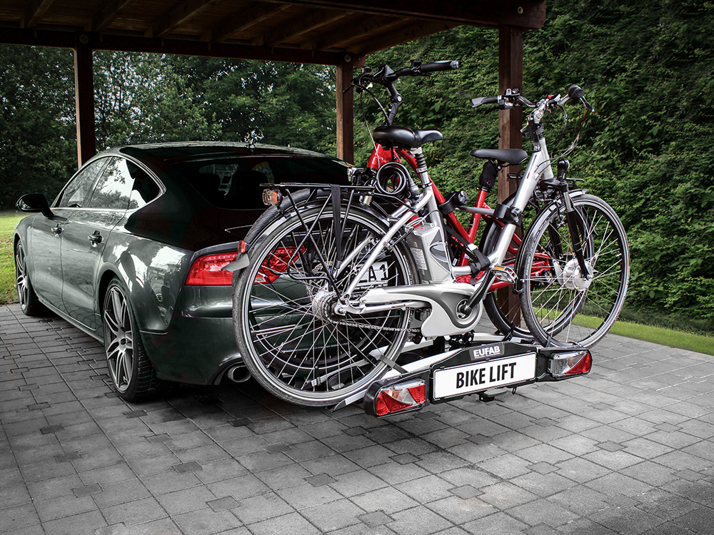 Eufab Bike Lift – Absenkbarer Fahrradträger für 2 Fahrräder – Bild 7
