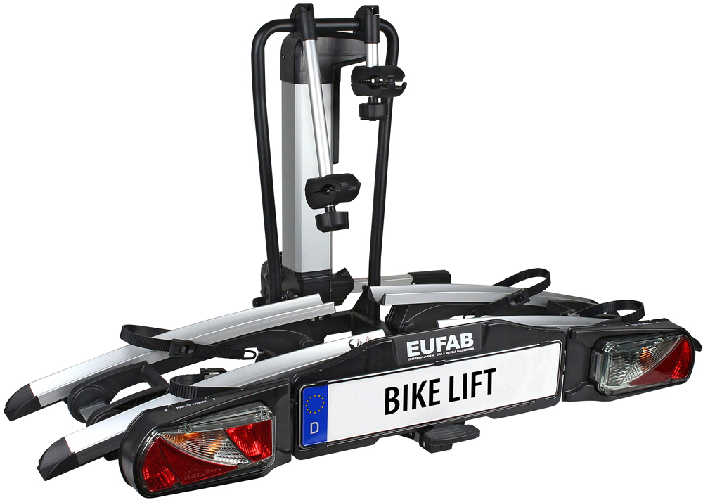 Eufab Bike Lift – Absenkbarer Fahrradträger für 2 Fahrräder